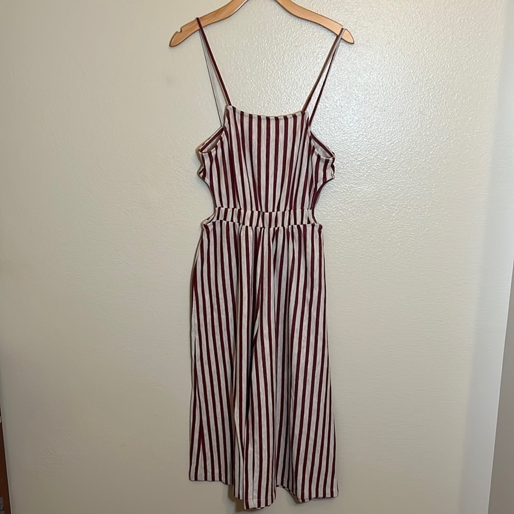 Pull & Bear Striped Spaghetti Strap Romper